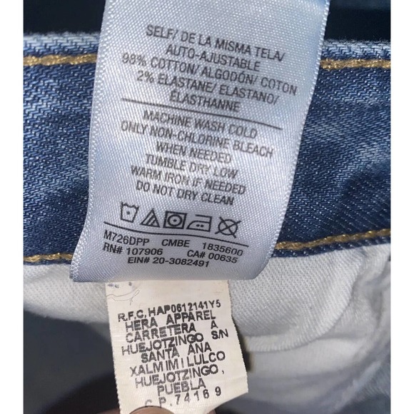 HUDSON Bow Legged Denim Jeans Men Size 38 Tapped Bagged Blue M726DPP - Picture 14 of 14